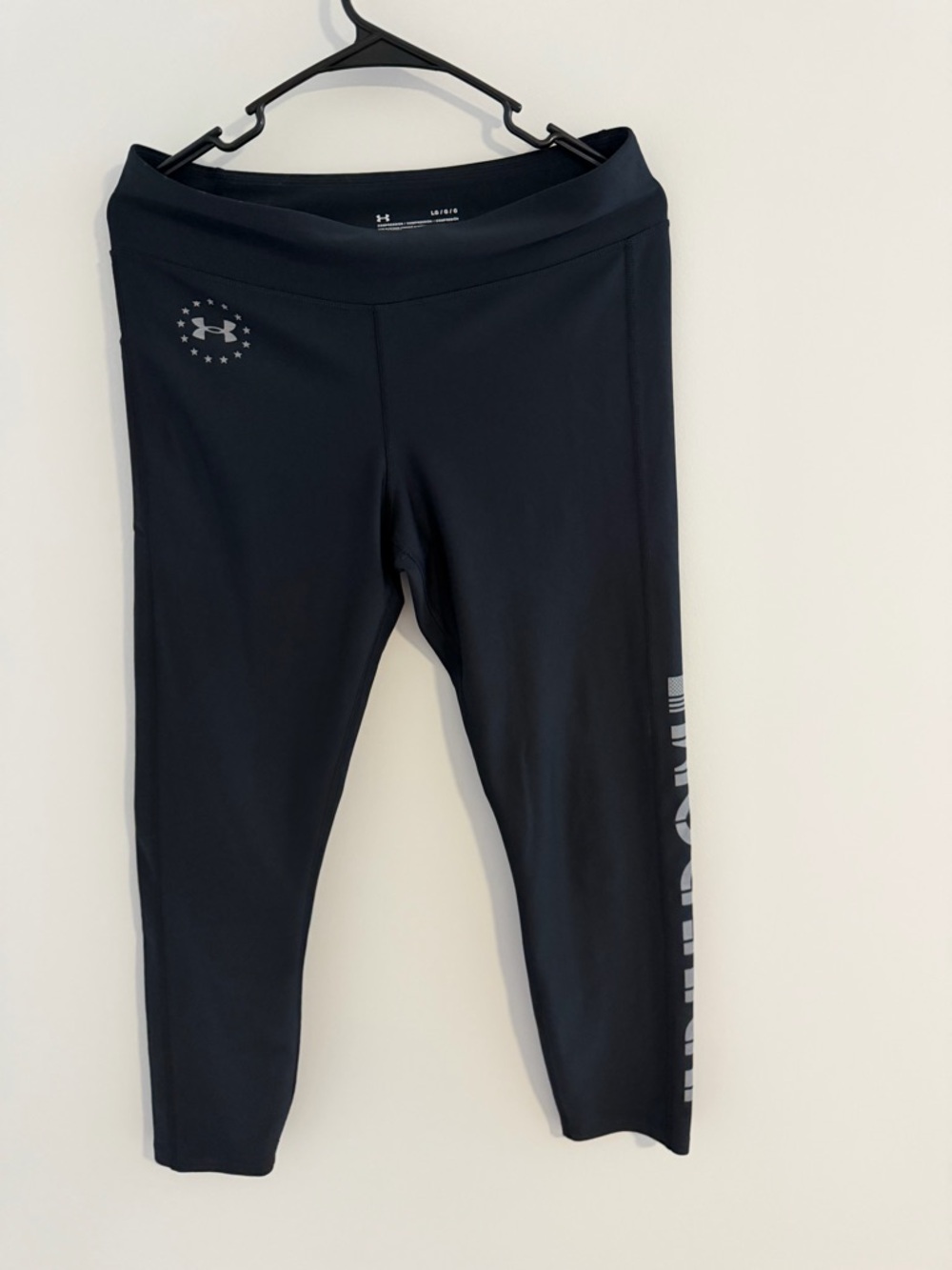Under Armour Black Capri Leggings with Logo Detail